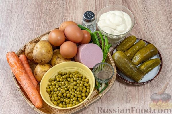 Салат оливье на Новый год Змеи