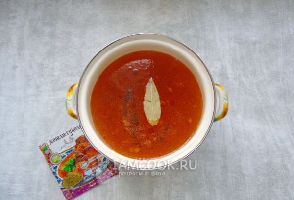 Харчо с солеными огурцами
