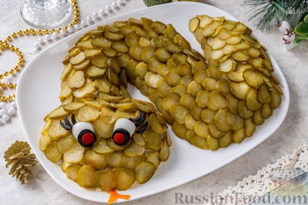 Салат оливье на Новый год Змеи