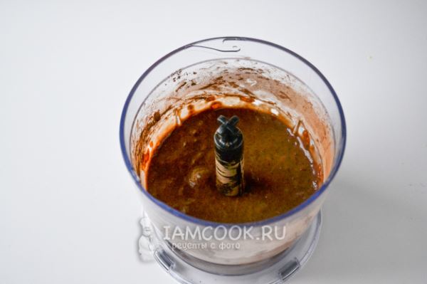 Шоколадный десерт из хурмы