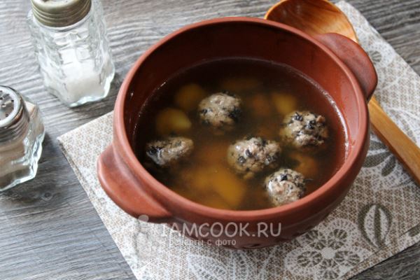 Фарш с сушеными грибами