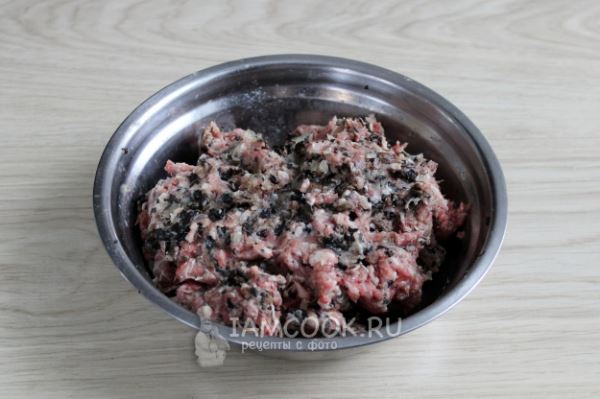 Пельмени с сушеными грибами