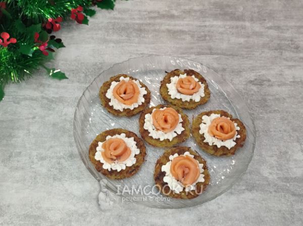Закуска из красной рыбы с творожным сыром