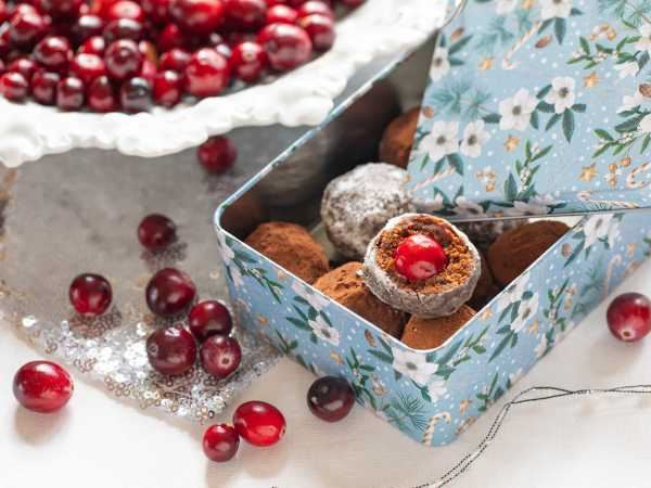 Конфеты с брусникой