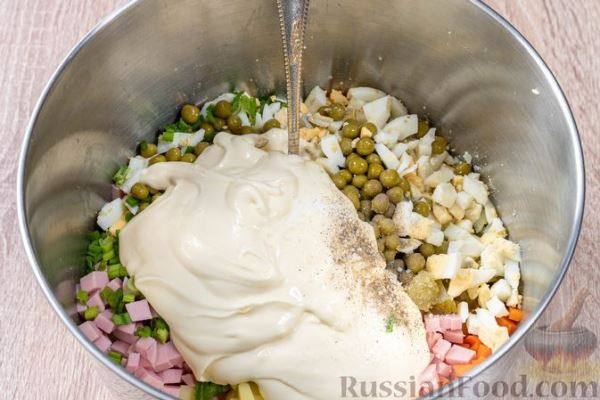 Салат оливье на Новый год Змеи