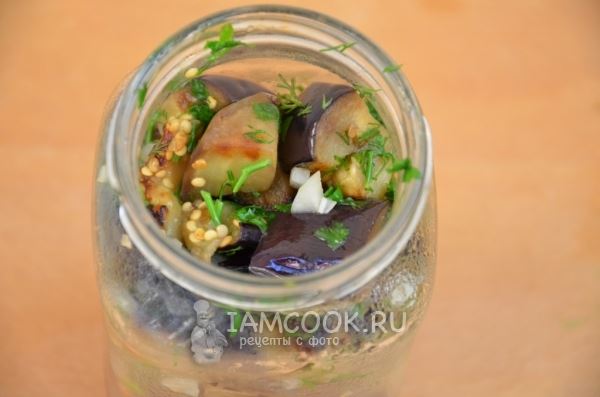 Соленые баклажаны с чесноком на зиму