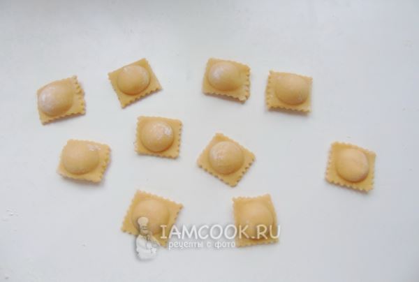 Равиоли с крабом