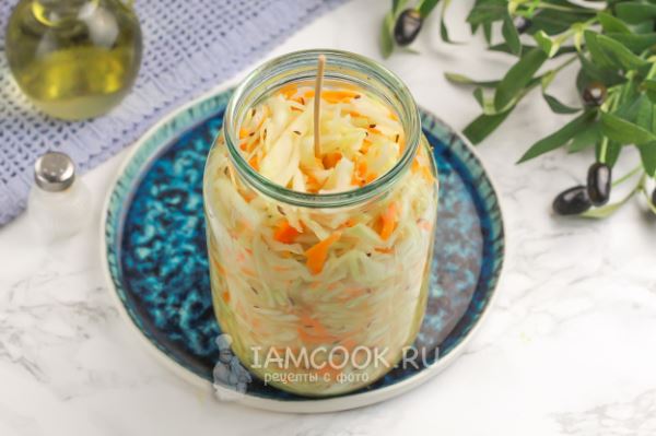 Квашеная капуста с тмином и морковью