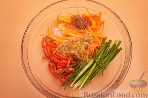 Хе из куриных желудков по-корейски