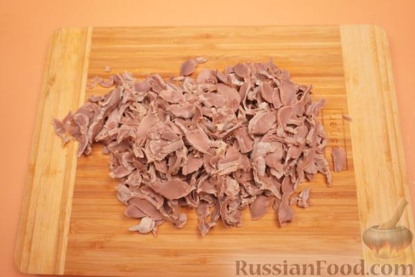 Хе из куриных желудков по-корейски