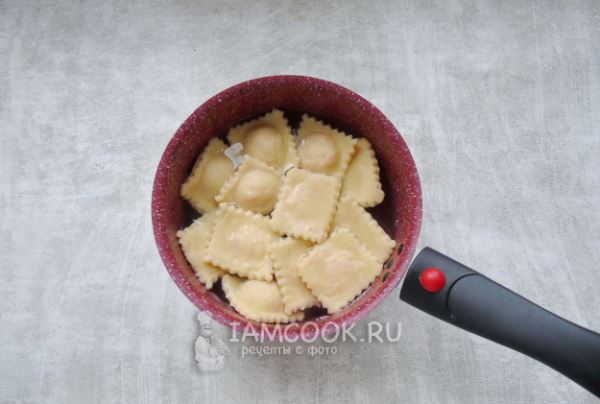 Равиоли с крабом