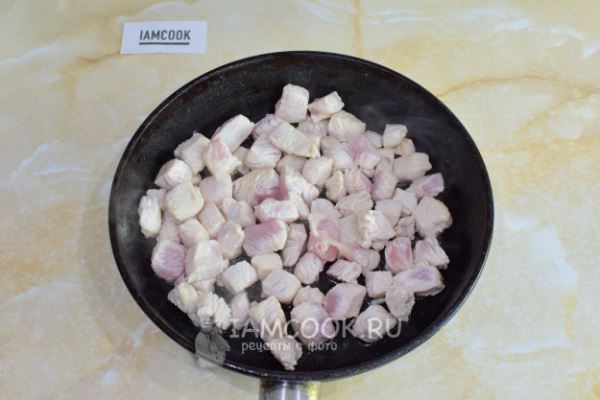 Запеканка из макарон с индейкой в духовке