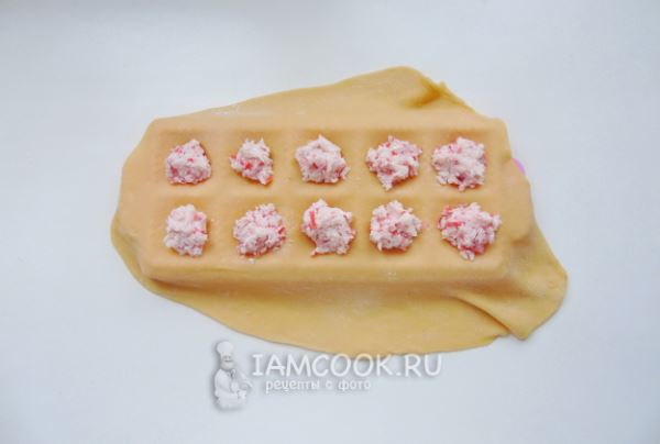 Равиоли с крабом