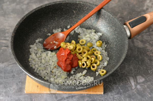 Томатный соус с оливками (постный)